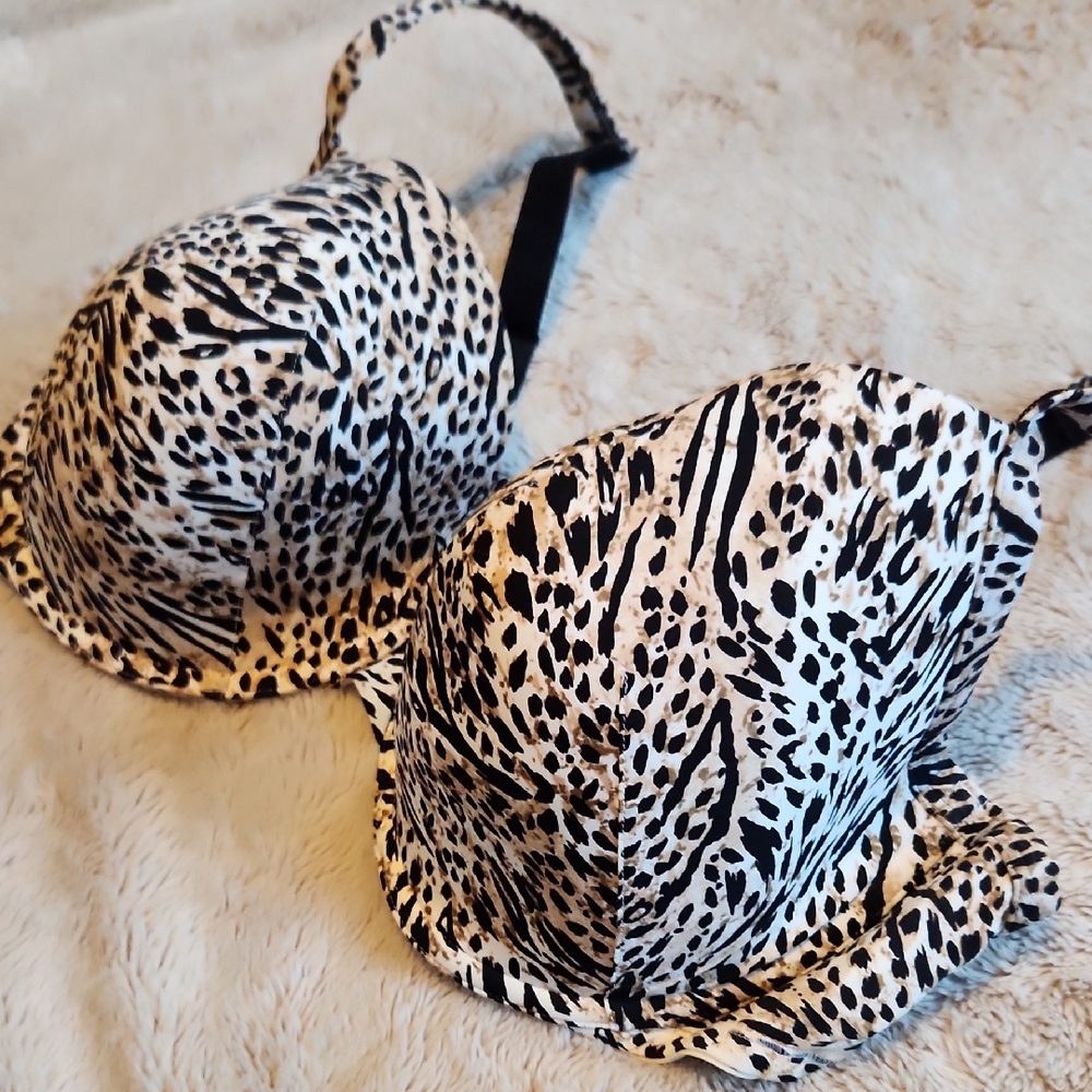 Cacique Bra Animal Print Lightly Padded Underwire